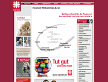 Tablet Screenshot of caritas-aachen.de